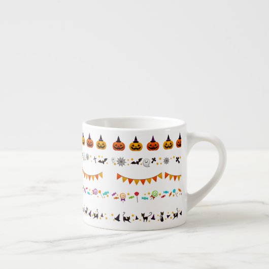 トリックまたはトリート不気味ハローウィンパーティ不気味な装飾 エスプレッソカップ (右)