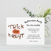 トリックまたはトリート子供へまたは大人ハローウィンパーティ 招待状 (スタンド正面)