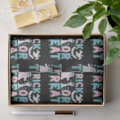 トリックまたはトリート幽霊かわいい黒ハロウィーン 薄葉紙 (ギフト)