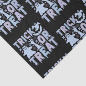 トリックまたはトリート幽霊かわいい黒ハロウィーン 薄葉紙 (詳細)