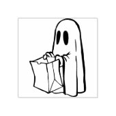トリックまたはトリート幽霊イラストレーションアートスタンプ ラバースタンプ (インプリント)