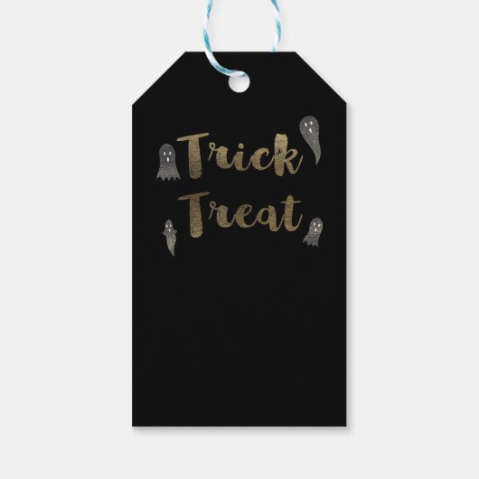 トリックまたはトリート幽霊シックハローウィンパーティの好意 ギフトタグ (裏面)