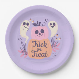 トリックまたはトリート幽霊 ペーパープレート