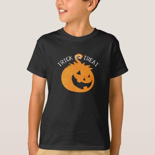 トリックまたはトリート – かわいいハロウィーンカボチャ Tシャツ (正面)