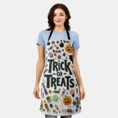 トリックまたはトリート エプロン (着用した状態)
