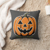トリックまたはトリート – カボチャ クッション (ブランケット)