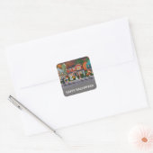 トリックまたはトリート、ハッピーハローウィン スクエアシール (封筒)