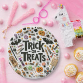 トリックまたはトリート ペーパープレート (パーティー)