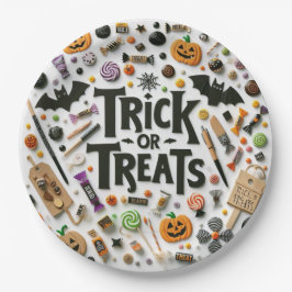 トリックまたはトリート ペーパープレート