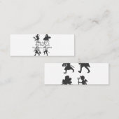 トリックまたはトリート – 背景色を選択 スキニー名刺 (正面/裏面)