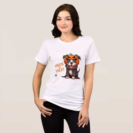 トリックまたはトリート – 選択はあなたのものだ！ トライブレンドＴシャツ (正面全面)