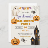 トリックまたはトリートBash幽霊のよく出る招待状 招待状 (正面/裏面)