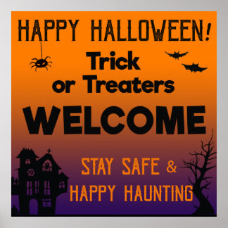 トリックまたはトレーター歓迎ハロウィーンポスター ポスター