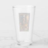 トリックまたはトレーター、勇敢なハロウィーンの衣装の女の子 タンブラーグラス (裏面)