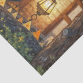 トリックまたはトレーター、勇敢なハロウィーンの衣装の女の子 薄葉紙 (詳細)