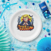 トリックまたはハロウィンクラシック ペーパープレート (パーティー)