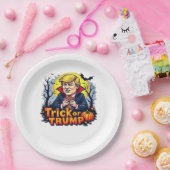 トリックまたはハロウィンクラシック ペーパープレート (パーティー)