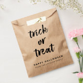 トリックまたはモダンハロウィン素朴クラフトキャンディ フェイバーバッグ (封をした状態)