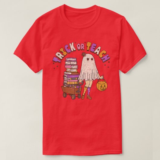 トリックまたは教えおもしろい先生ハロウィーンの衣装0 Tシャツ (デザイン正面)
