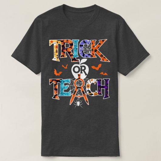 トリックまたは教えおもしろい先生ハロウィーンの衣装202 Tシャツ (デザイン正面)