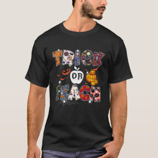 トリックまたは教えハロウィンの先生教えの Tシャツ