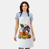 トリックまたは教え可愛いハロウィーンの先生衣装の男性 エプロン (着用した状態)