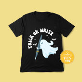 トリックまたは書作家幽霊ライターTシャツ Tシャツ