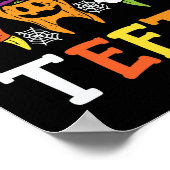 トリックまたは歯の歯科ハロウィーン治療歯科医 ポスター (角)