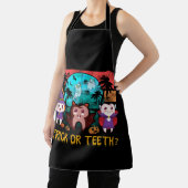 トリックまたは歯の歯科医ハロウィーンのコスチュームデンタル エプロン (インサイチュ)