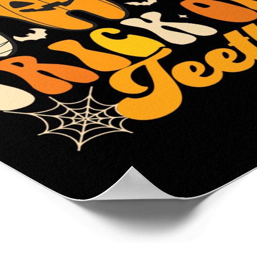 トリックまたは歯ハロウィーンコスチューム歯科Istant De ポスター (角)