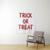 トリックまたは治療の赤血文字怖いハロウィーン タペストリー (インサイチュ)