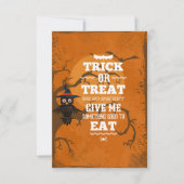 トリックまたは治療は非常に甘いハローウィンパーティ 招待状 (正面)