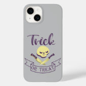 トリックまたは治療スカルクロスボーンハロウィーンリボンT Case-Mate iPhoneケース (裏面)