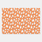 トリックまたは治療幽霊たち ラッピングペーパーシート (正面2)