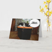 トリックまたは治療 カード (黄色い花)