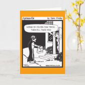 トリックまたは治療 カード (黄色い花)