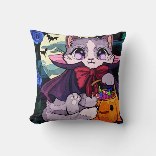 トリックまたは治療 クッション (正面)