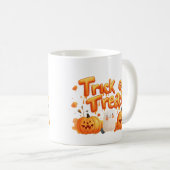 トリックまたは治療 コーヒーマグカップ (正面右)