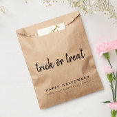 トリックまたは治療 |ハッピーハローウィンモダン素朴 フェイバーバッグ (封をした状態)