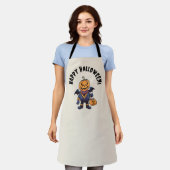 トリックまたは治療 | ハッピーハローウィン エプロン (着用した状態)