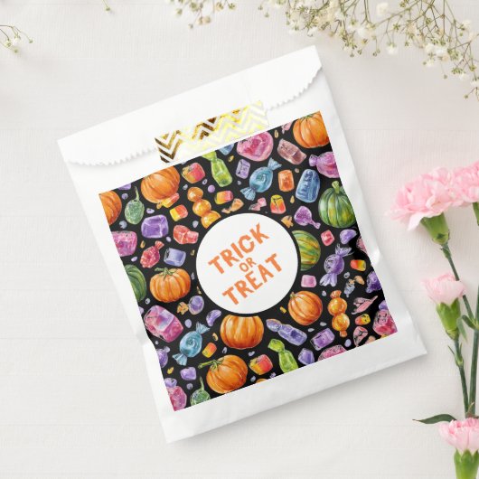 トリックまたは治療 | ハロウィーンキャンディーフェイバーバッグ フェイバーバッグ (封をした状態)