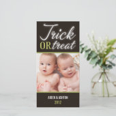 トリックまたは治療 | ハロウィーンフォトカード シーズンカード (スタンド正面)