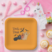 トリックまたは治療 ペーパープレート (パーティー)