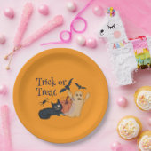 トリックまたは治療 ペーパープレート (パーティー)