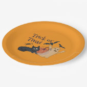 トリックまたは治療 ペーパープレート (アングル)