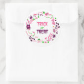 トリックまたは治療 ラウンドシール (バッグ)