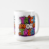 トリックまたは治療 | 可愛いハロウィーンバッシュパーティー コーヒーマグカップ (正面右)