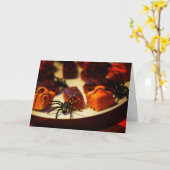 トリックまたは美味しいお菓子 カード (黄色い花)