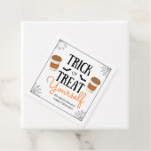 トリックまたは自分自身をトリートカールハロウィーンギフトラベル フェイバータグ (インサイチュ)