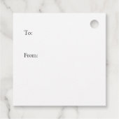 トリックまたは自分自身をトリートカールハロウィーンギフトラベル フェイバータグ (裏面)